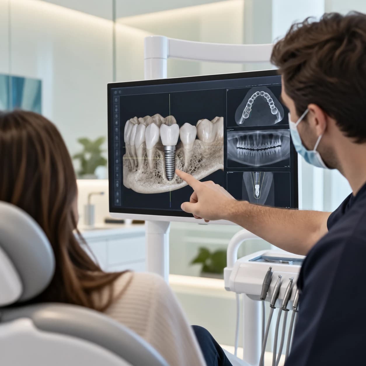 Planificación de un implante dental mediante imagen digital en clínica Dental Model Arganda