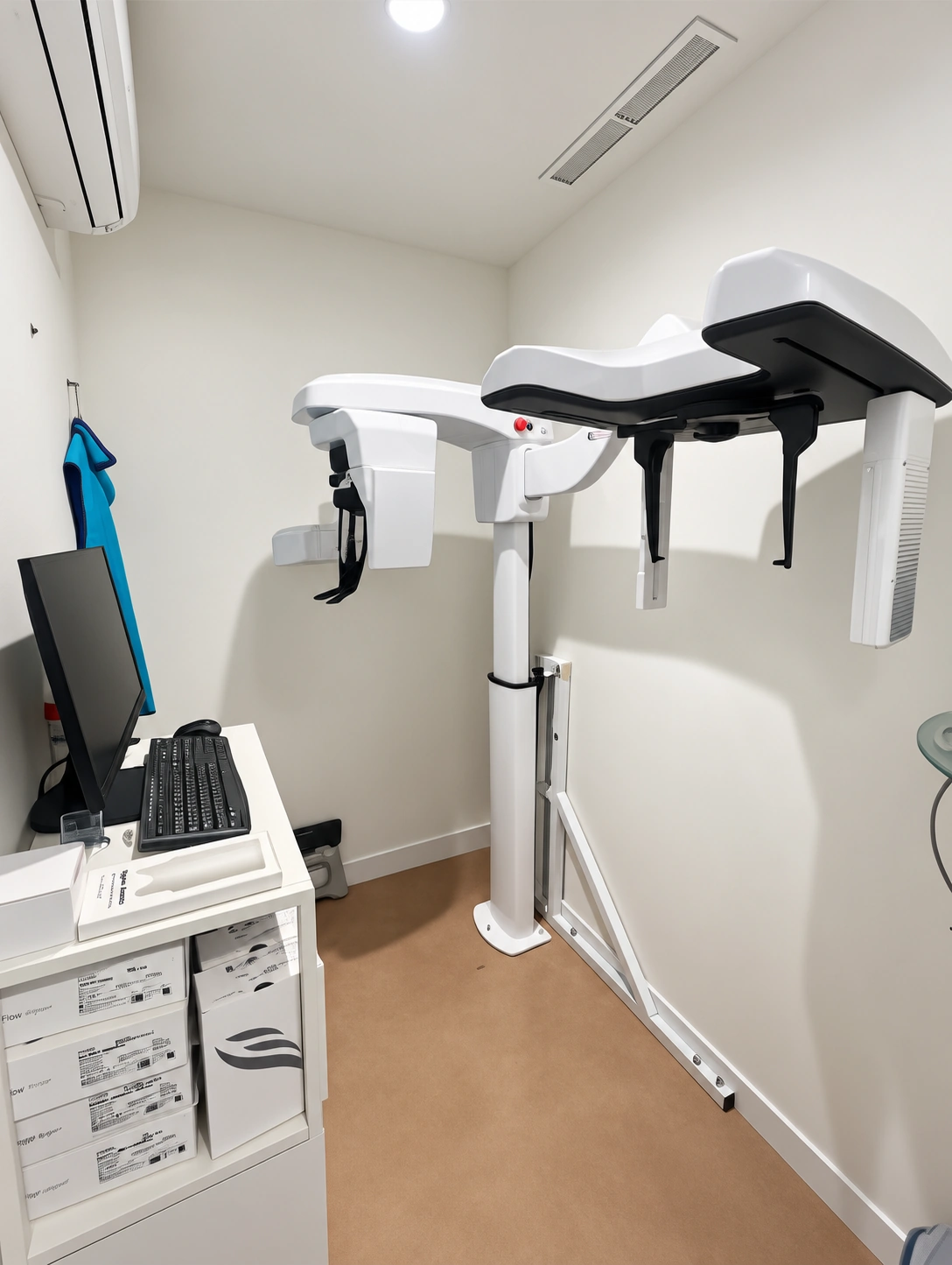 Sala de rayos con equipo CBCT TAC dental 3D de alta definición en Dental Model Arganda